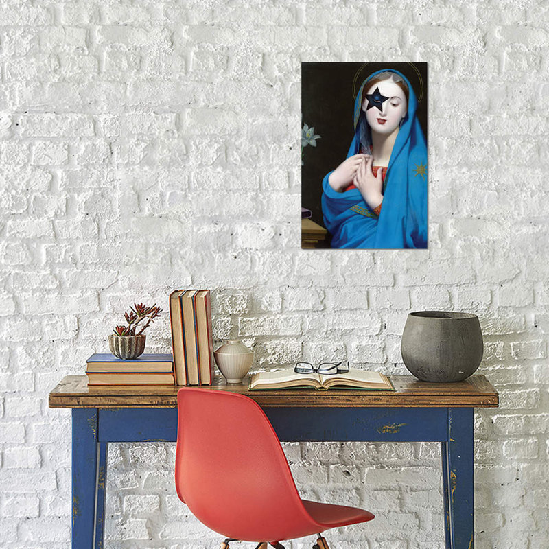 « the starchild », impression sur toile, H 26 po x l 18 po x P 1,5 po, Toile tendue