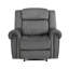 Fauteuil inclinable manuel moderne en microfibre texturée 41 po avec garniture cloutée Cappella-1791194633