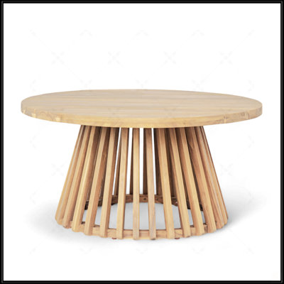 Table basse de patio en bois d'acacia