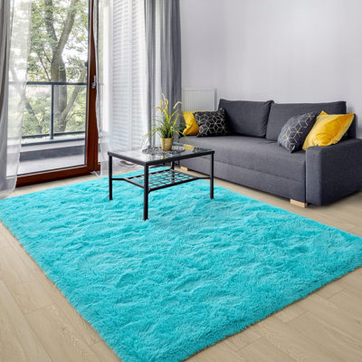 Tapis moelleux ultra doux pour la chambre à coucher de 5 pi x 8 pi, tapis à poils longs pour le salon, grand tapis de fourrure confortable pour les garçons, décoration de chambre de bébé, tapis de chambre de bébé antidérapant, tapis d'intérieur 