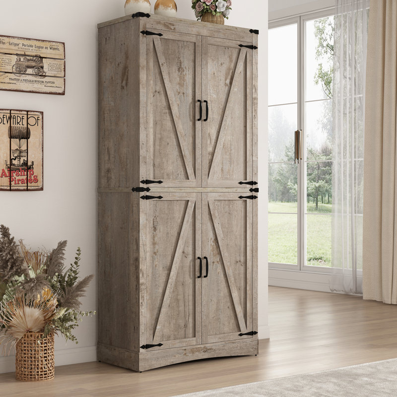 Frostia 71'' Kitchen Pantry, Oak