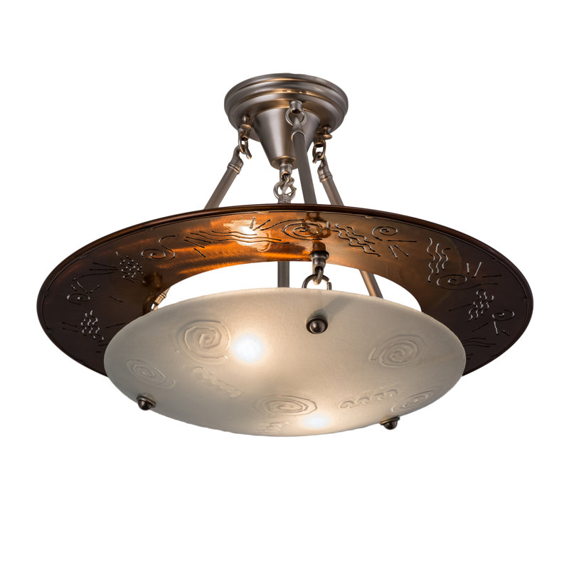 Luminaire suspendu unique à 2 lumières Aquinnah