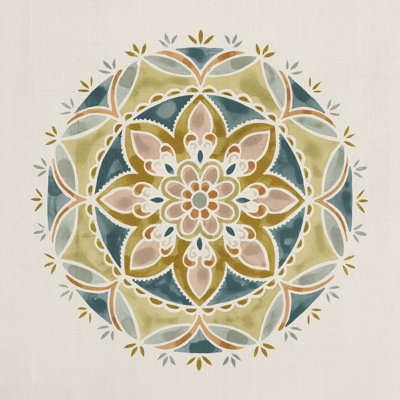 Summer Mandala III - Wrapped Canvas Painting