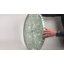 Plateau de service décoratif rond Grn / Wht