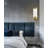 1-light Gold Modern Wall Sconce With Clear Glass Shade