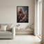 Art mural sur toile cuivre et bleu-1626927445