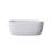 51'' Freestanding Bathtub Resin Stone Soaking Bathtub Solid Surface Modern Tubs With Overflow And Pop-Up Drain In White