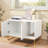 32'' White Modern Cat Litter Box Enclosure-1515224061