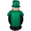 Décoration d'extérieur gonflable 4 'en forme de lutin doré de la Saint-Patrick