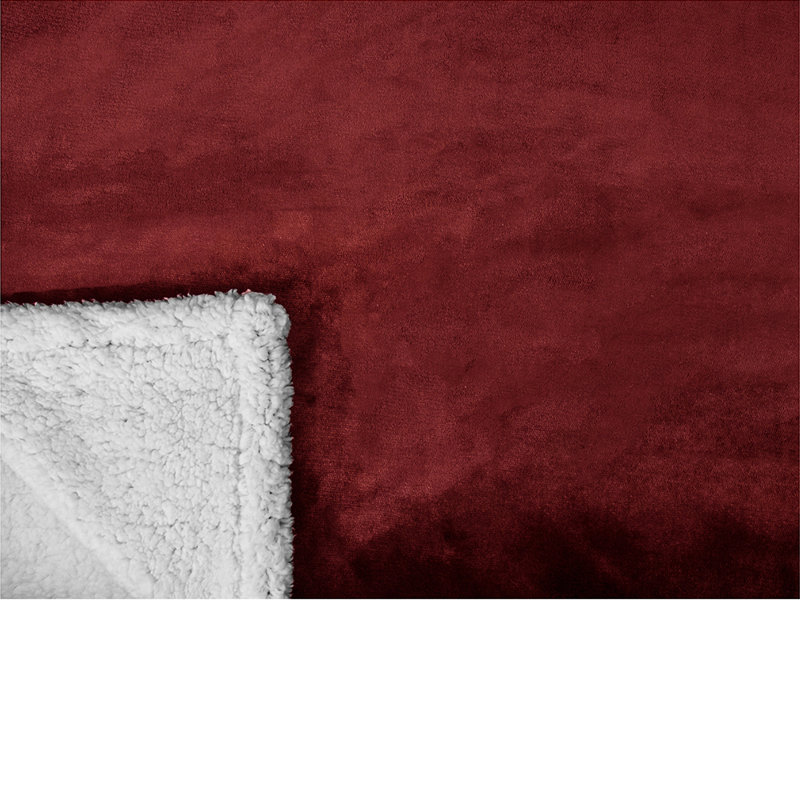 Couverture confortable de qualité supérieure, 50 po x 60 po, Vin
