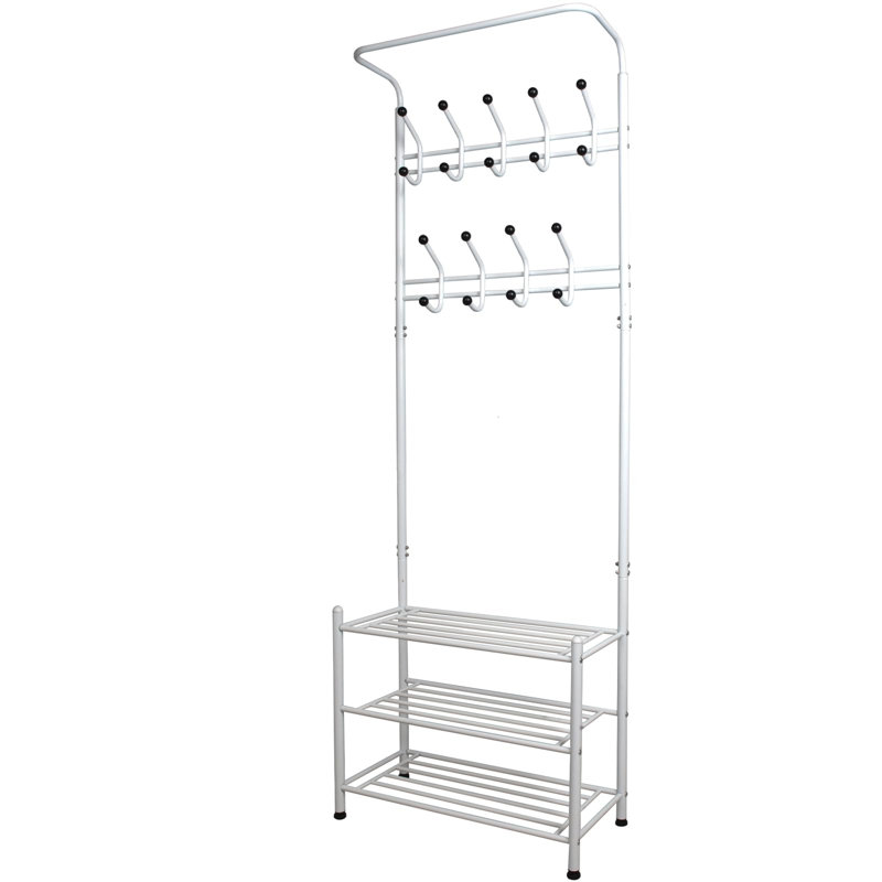Avanley Hall Tree 67cm Wide with Shoe Storage, White