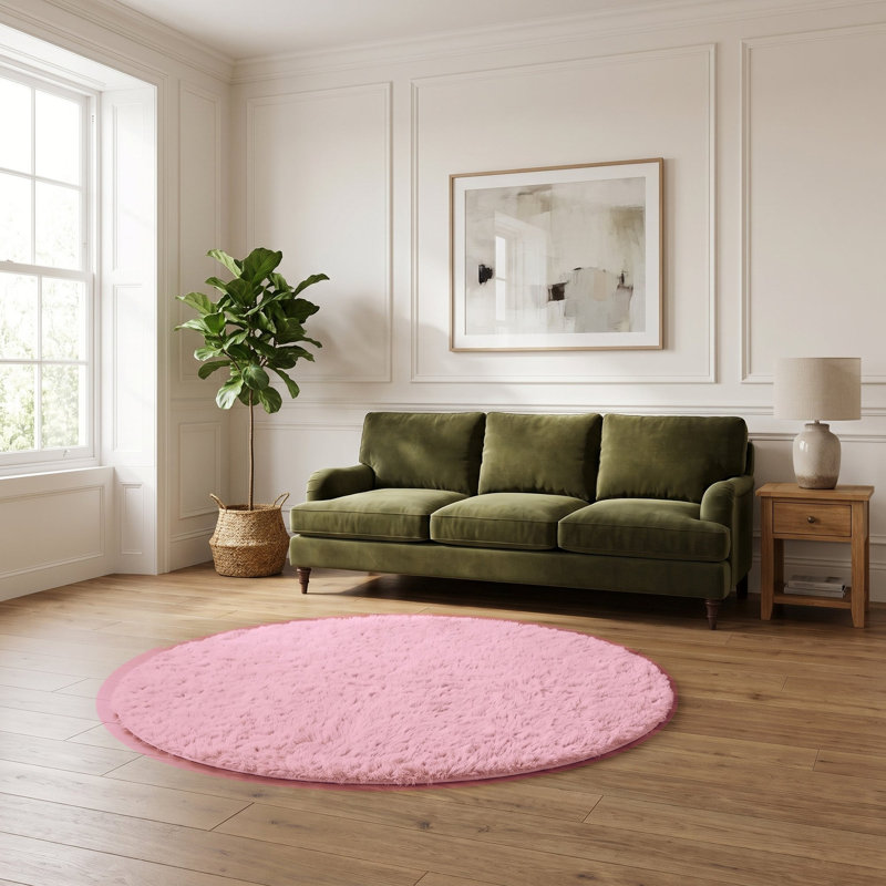 Lush Shaggy Collection Shag, 120X120 cm Round