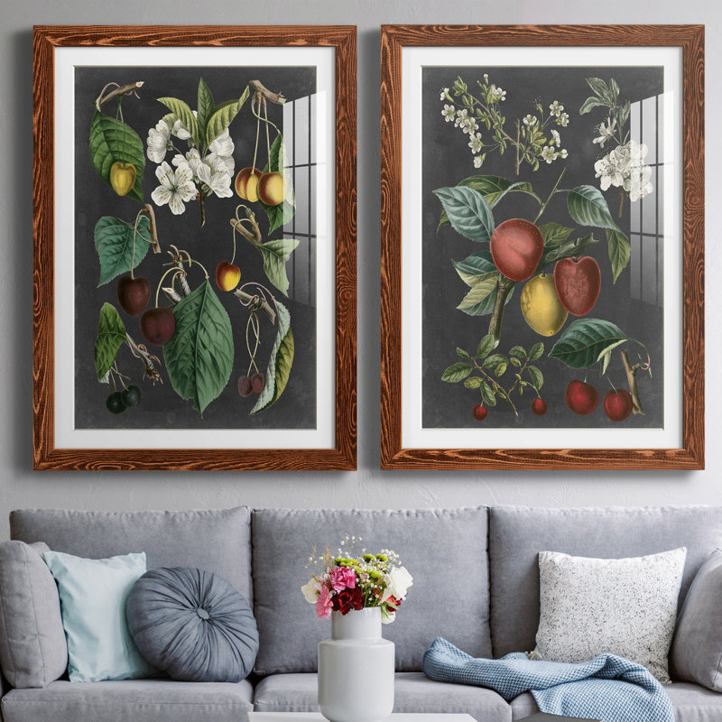 Orchard Variétés II, reproduction encadrée de qualité supérieure - prête à être accrochée, H 37,5 po x l 55 po x P 1,5 po