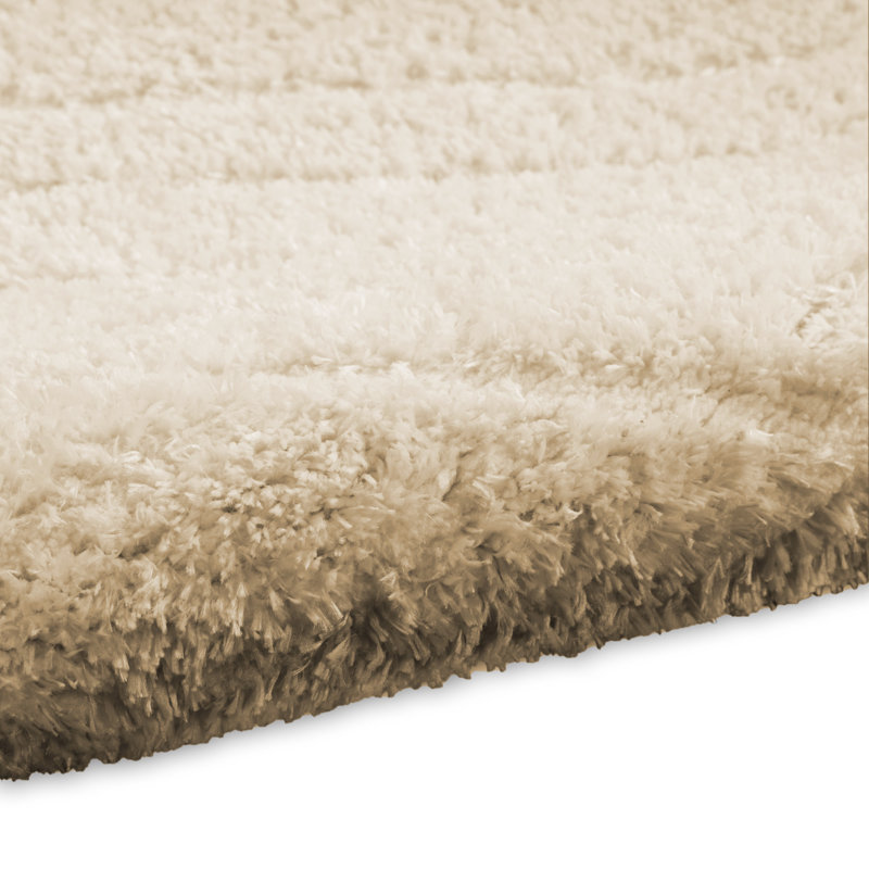 Calvin Klein Surfaces Beige Shag Indoor Rug, Rectangle 5'3" x 7'3"