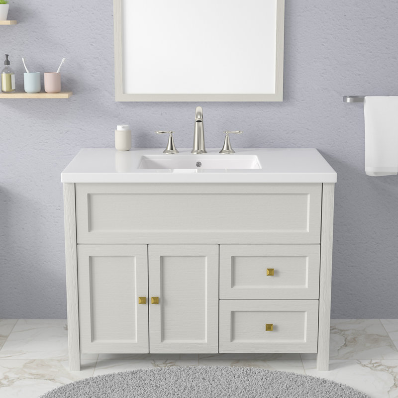 2-handle Bathroom Faucet with Drain Assembly, Brushed Nickel