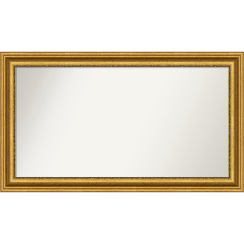 Miroir de salle de bain Jashawna, 28,75 po x 49,75 po, Doré