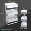 39cm W Metal Shelving Unit with Wheels-98188013