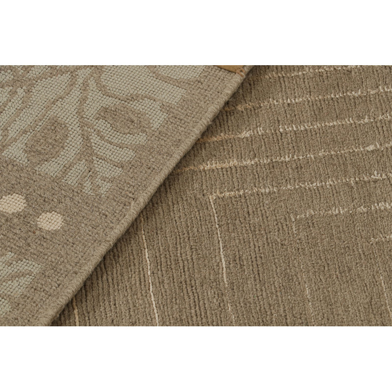 Rug & Kilim’S Austrian Art Deco Style Rug In Beige-Brown With Geometric Patterns