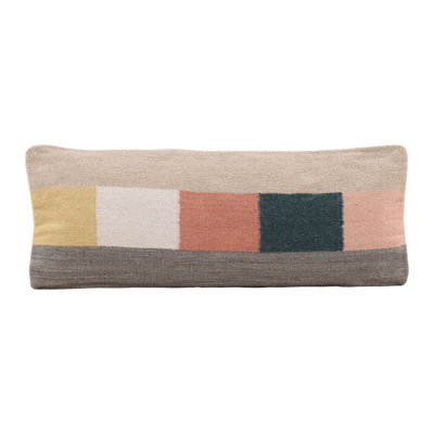 Raleigh Handwoven Wool Pillow, Multicolor