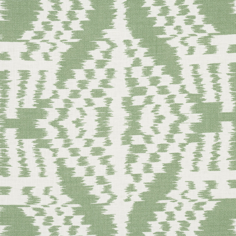 Asaka Ikat Fabric, Green