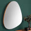 Caquias Solid Wood Asymmetrical Wall Mirror-1904370136