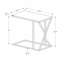 Table d'appoint, en forme de C, bout, côté, collation, stratifié, métal, contemporain, moderne-273209905