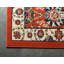 Tapis terre cuite à motif floral Britannia-28878822