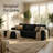 109“ Boneless L-Shaped Sectional Cloud Sofa Free Combination Soft Corduroy Fabric 109 x 69 Inches No Assembly Required 1400 lbs Capacity For Living Room.-1229854748-1229854745