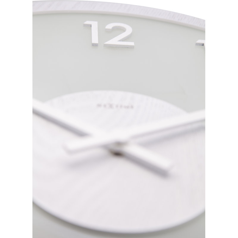 Alexee Glass And Wood Wall Clock