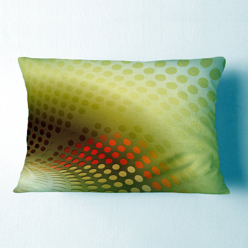 Coussin lombaire à motif abstrait abstrait
