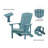 Bamma HIPS Adirondack Chair Weather Resistant-733978481