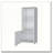 White Wall Cabinet with One Door-1500433276