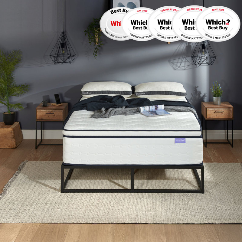 Crevan Pocket Sprung 2000 Mattress, Super King (6')