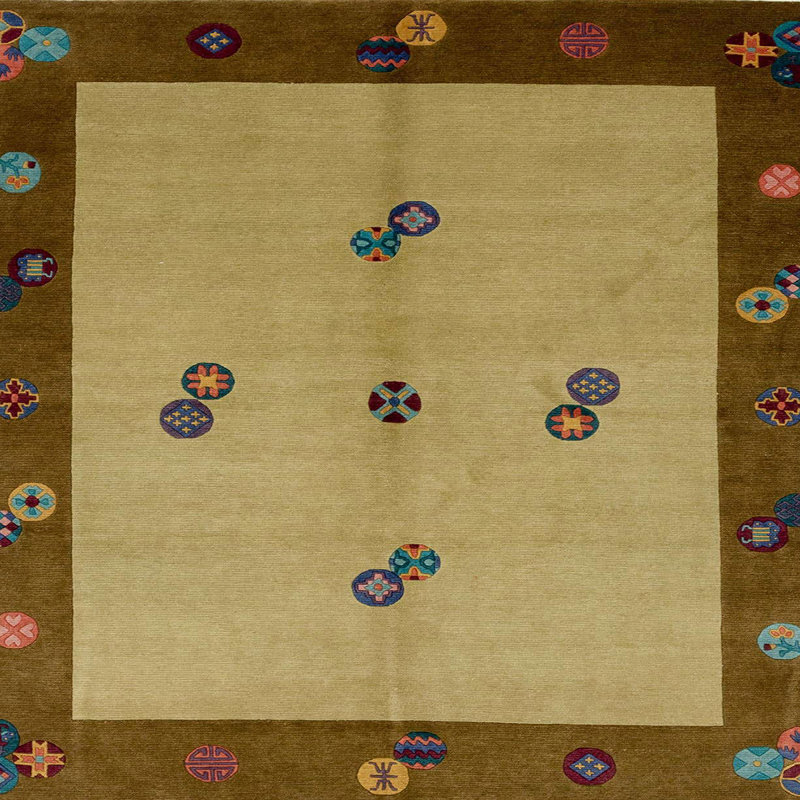 Raguel Abstract Indoor Rug, Square 5'