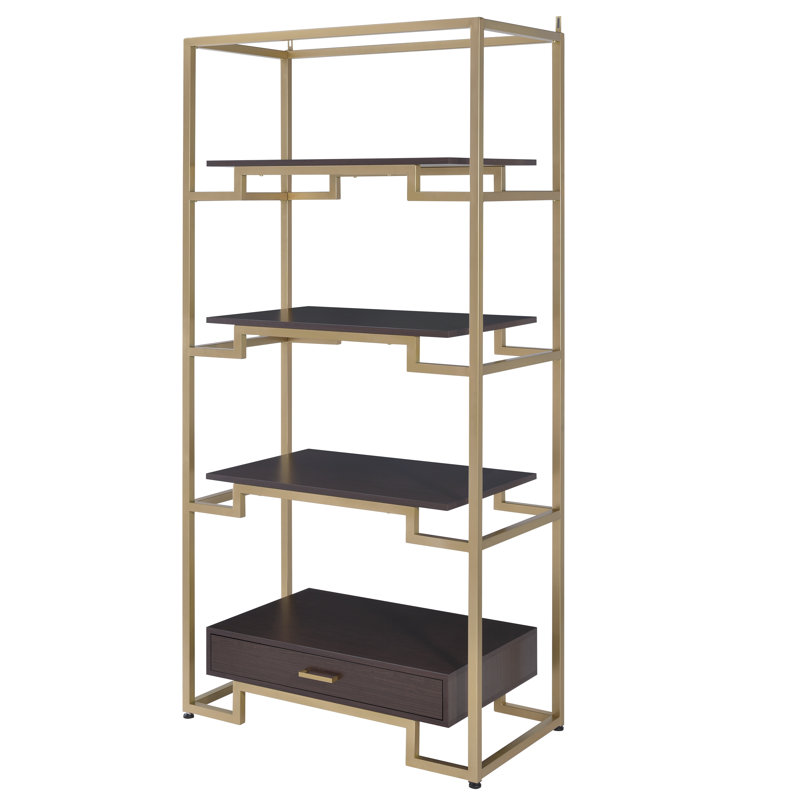 Danyel Etagere Storage Bookcase, 36"W x 78"H x 19"D, Rectangular