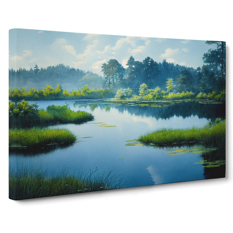 Beautiful Pond Vol.3 - Wrapped Canvas, 50cm H x 76cm W x 3cm D