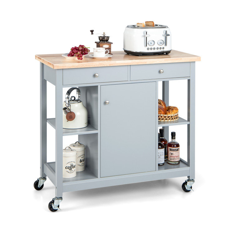 Kinlock Solid Wood Top Kitchen Island