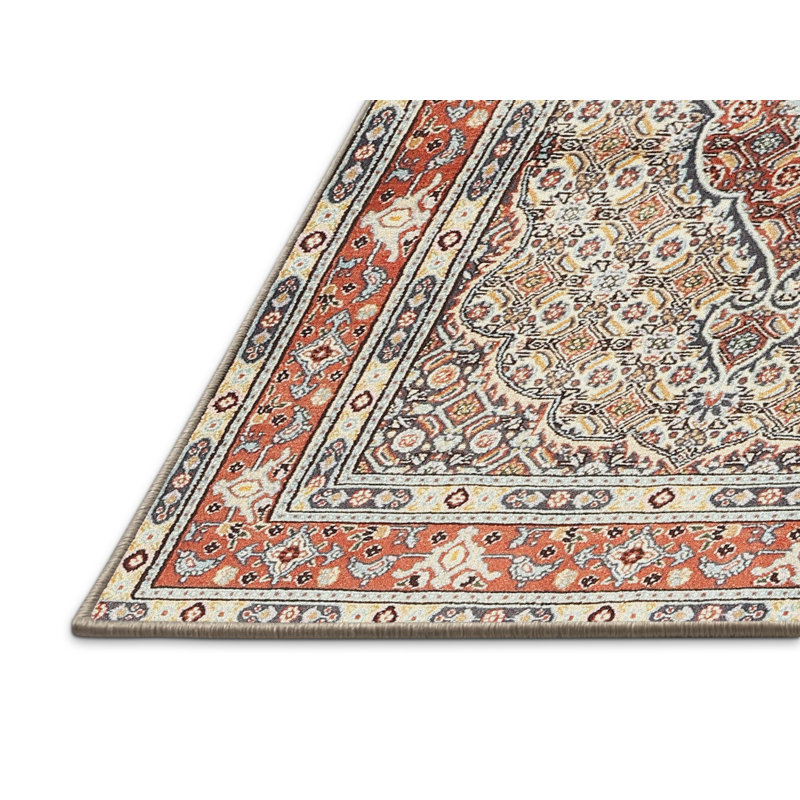 Tapis oriental beige, Rectangle 5 pi x 7 pi
