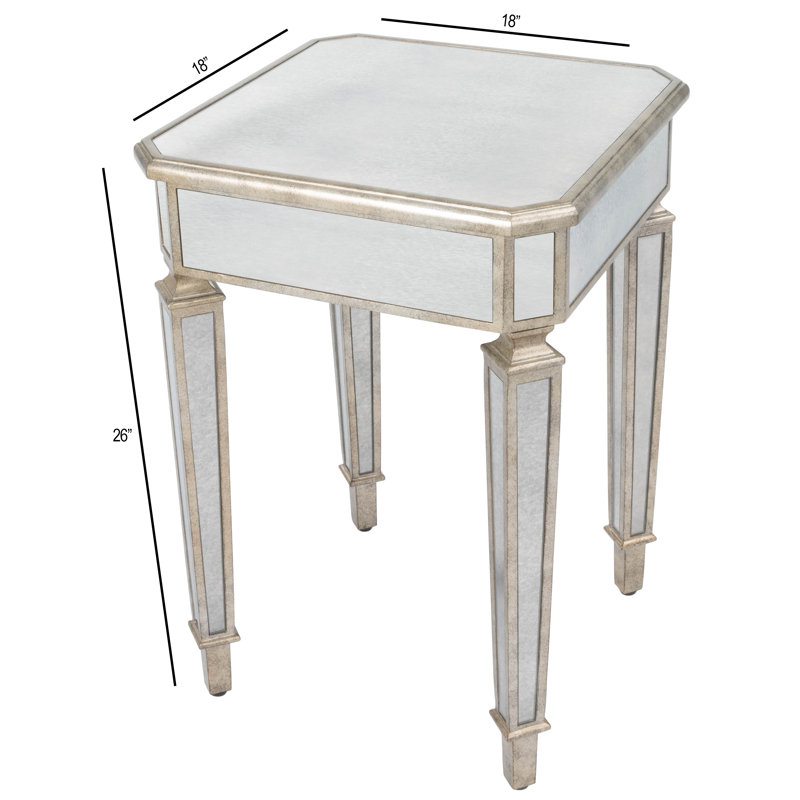 Celeste Mirrored Side Table