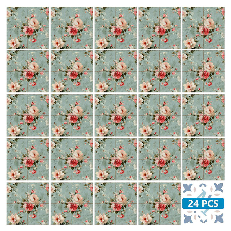Carrelage mosaïque en vinyle 12 po x 12 po (ensemble de 24)
