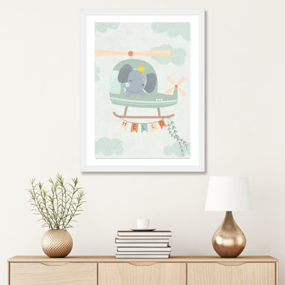 «Baby Adventure Awaits I» par Caroline Alfreds - impression d'art graphique