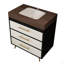 Meuble-lavabo autoportant moderne avec lavabo vasque en céramique et plateau en pierre frittée durable-125514754-125514755