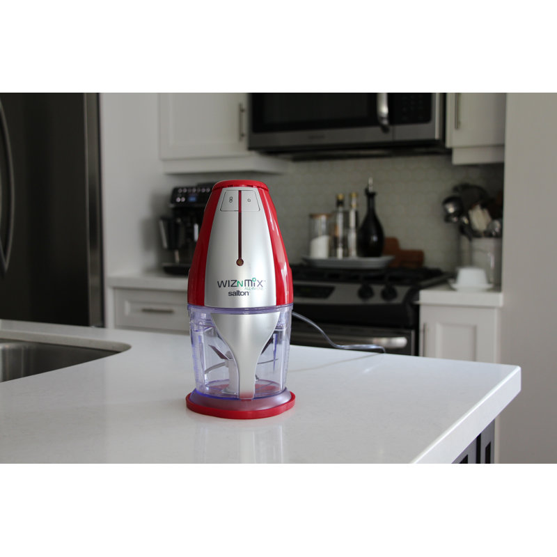 Robot culinaire, hachoir et mélangeur tout-en-un Saliz Wiznmix - noir, Rouge