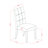 5-Piece Linen White Finish Solid Wood Top - Rectangular Dining Room Set - Seats 4-1562166758-1562166752