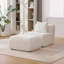 Chaise d'appoint avec repose-pieds, assise profonde et douce pour les espaces de vie modernes-120008643