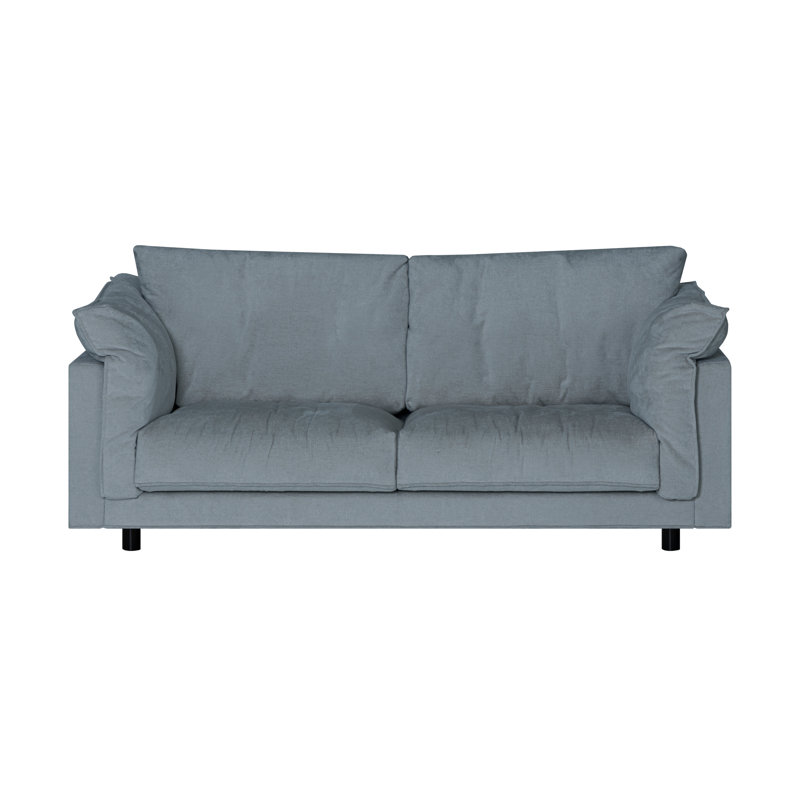 Alazae 3 Seater Chenille Sofa, Blue