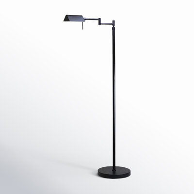 Urick 55" Dimmable LED Pharmacy Floor Lamp, 12W LED, Full Range Dimming, 360 Degree Swing Arms, Adjustable Heights, Standing Lamp for Reading, Sewing, and Craft, ETL Listed