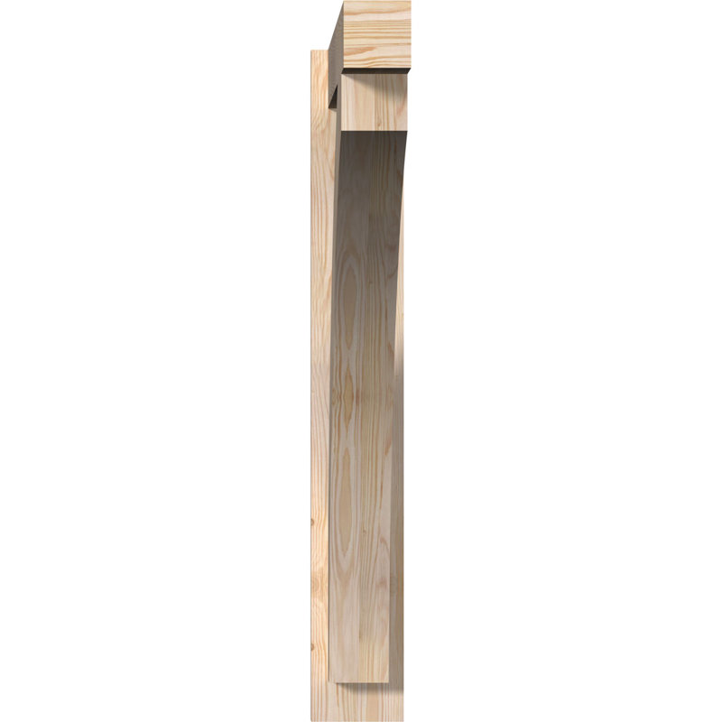 Bloc de bois rustique Thorton, Sapin Douglas de 6 po (sciage brut), P 34 po x H 38 po