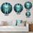 Wondering Through The Blue Woods Wall Clock-93381703