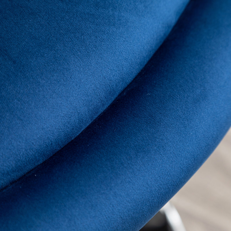 Fauteuil d'appoint pivotant Noas Cobb, Bleu